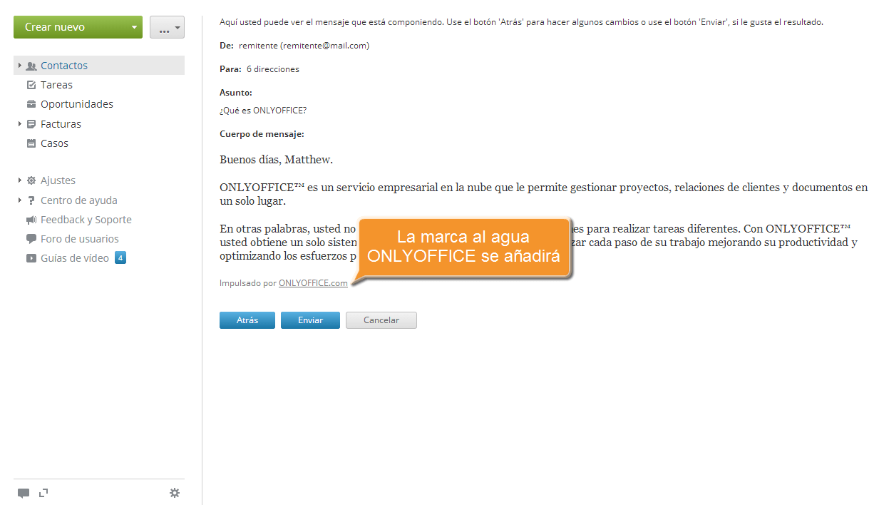 ¿Cómo enviar un correo masivo? Step 5