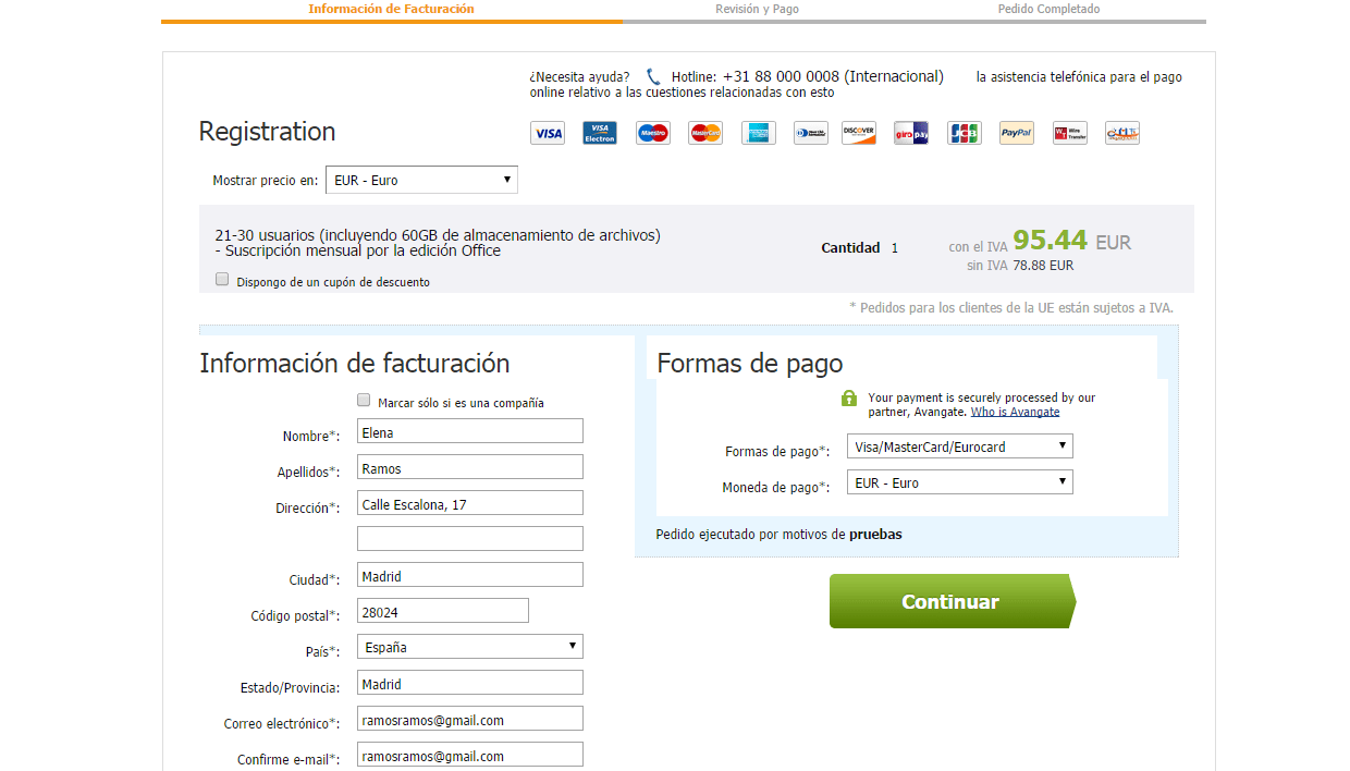 ¿Cómo cambiar su plan de precios? Paso 3