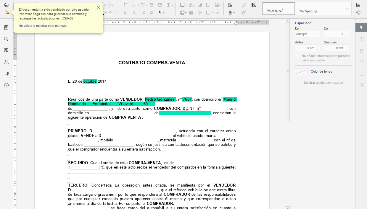 ¿Cómo coeditar el documento en línea? Step 4