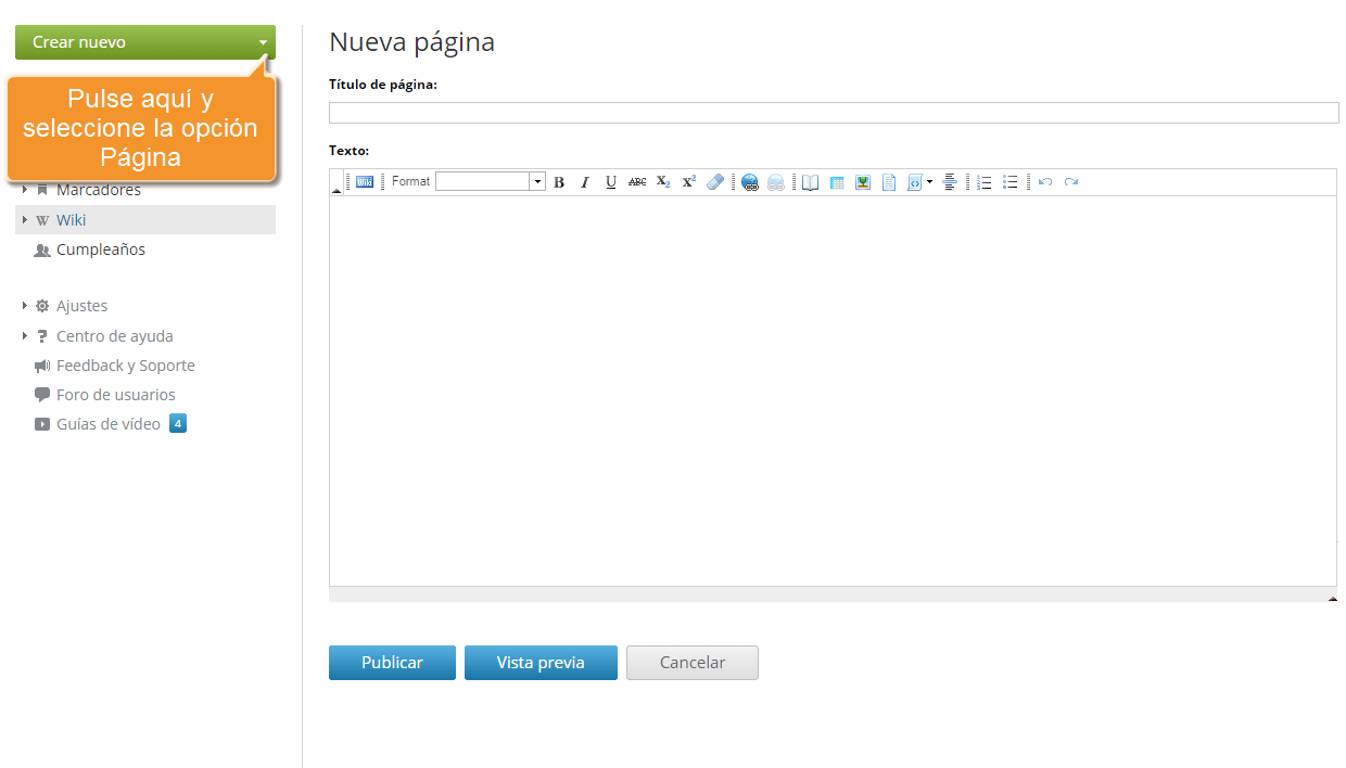 ¿Cómo crear su base de conocimiento? Step 2