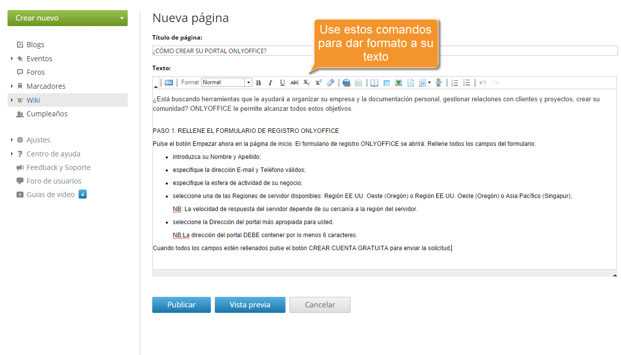 ¿Cómo crear su base de conocimiento? Step 3