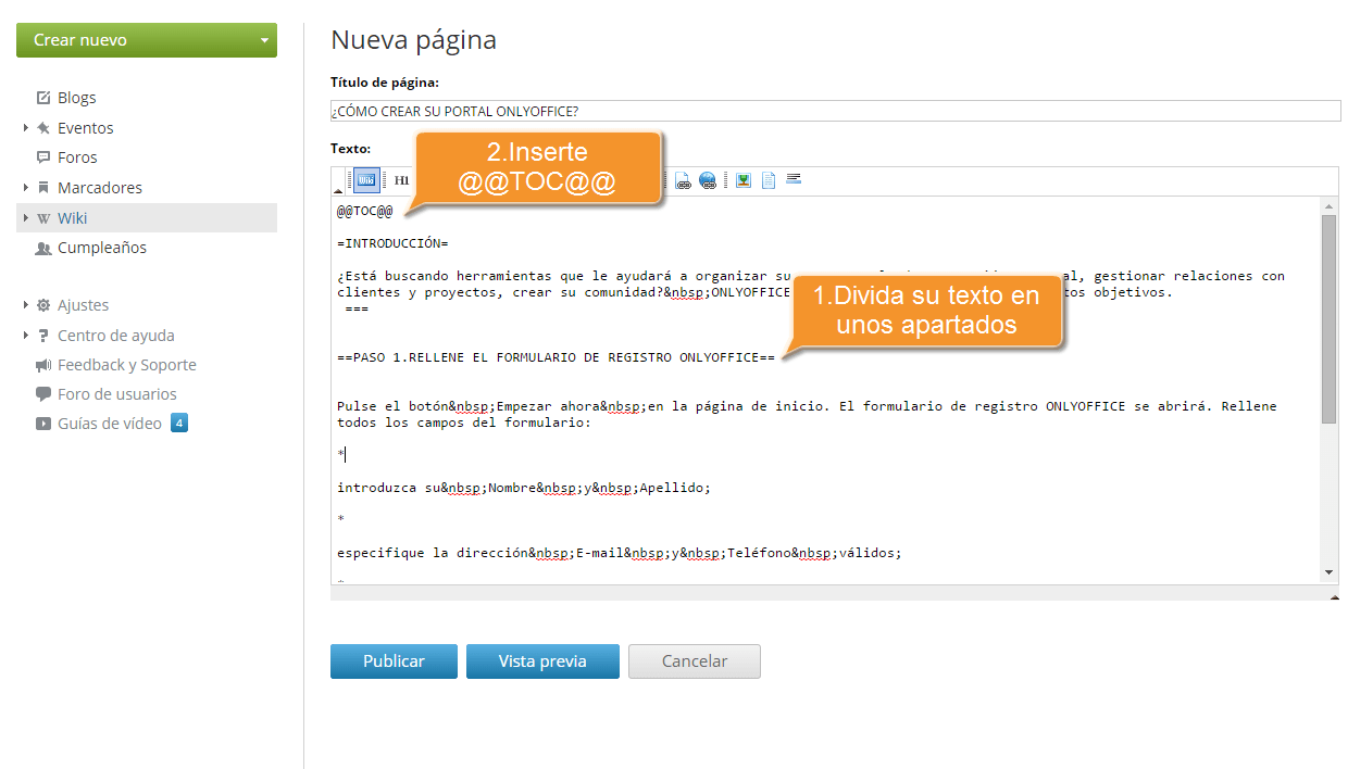 ¿Cómo crear su base de conocimiento? Step 4