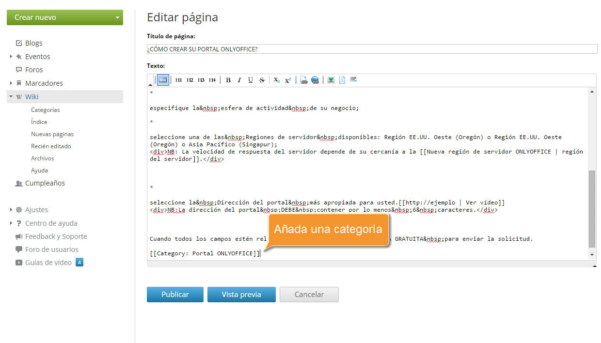 ¿Cómo crear su base de conocimiento? Step 7