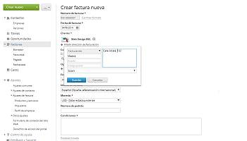 ¿Cómo crear facturas para sus clientes? Step 4