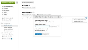 ¿Cómo configurar el servidor de correo en el portal? Paso 3