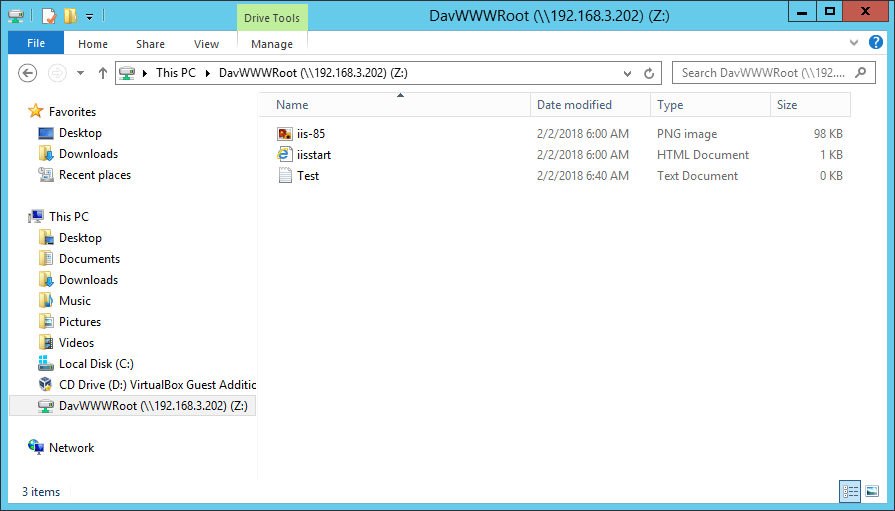 WebDAV drive