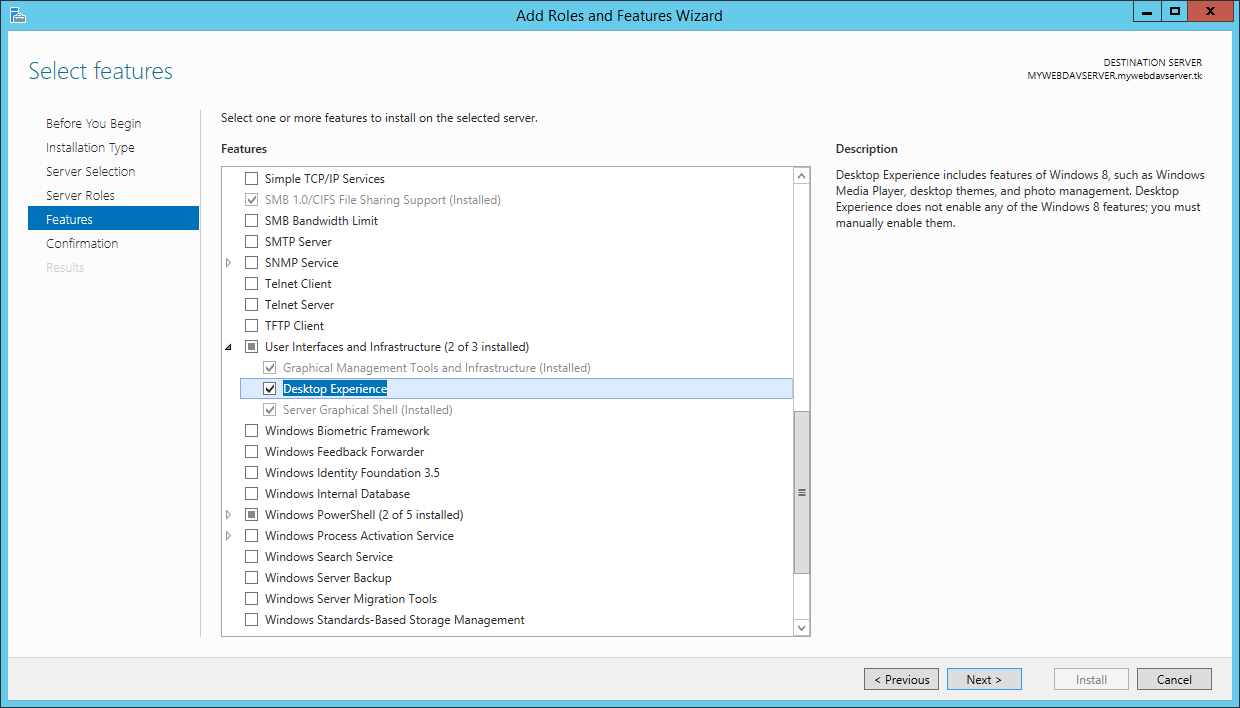 Server Manager - Features