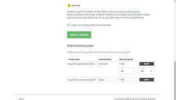 Manage memory quota