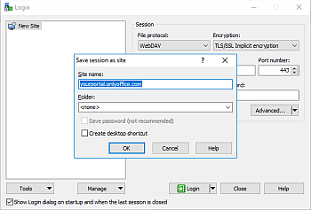 WebDAV client