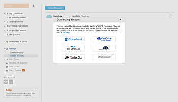 Connecting account