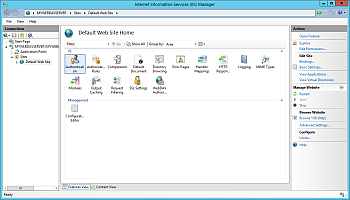 IIS Manager - Authentication