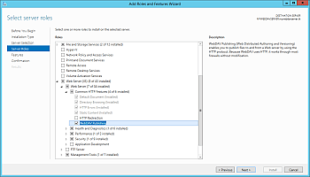 Server Manager - Server Roles