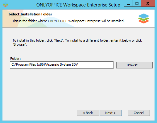 Comment déployer ONLYOFFICE Workspace Enterprise Edition sous Windows sur un serveur local? Étape 3.