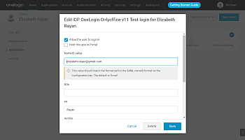 Comment configurer ONLYOFFICE SP et OneLogin IdP