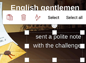 Menu contextuel local