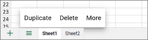 Menu contextuel