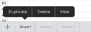 Menu contextuel