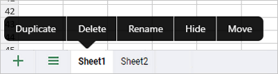 Menu contextuel