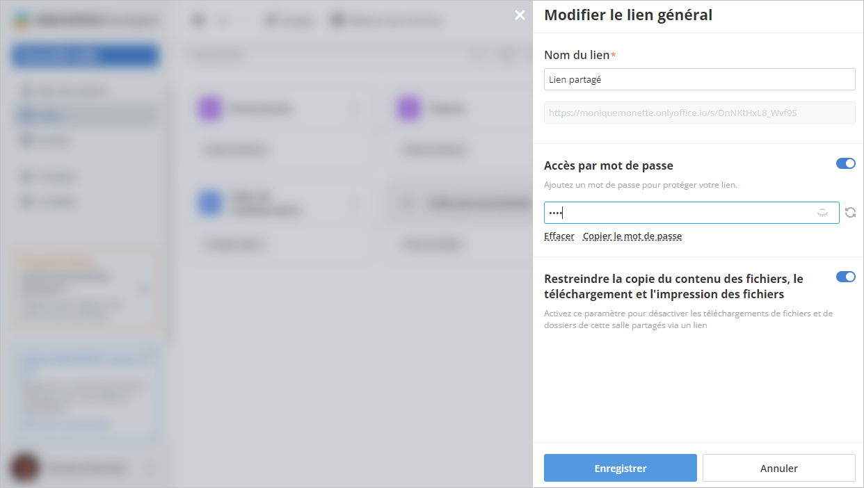 Modifier le lien