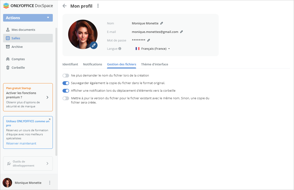 Gestion de fichiers