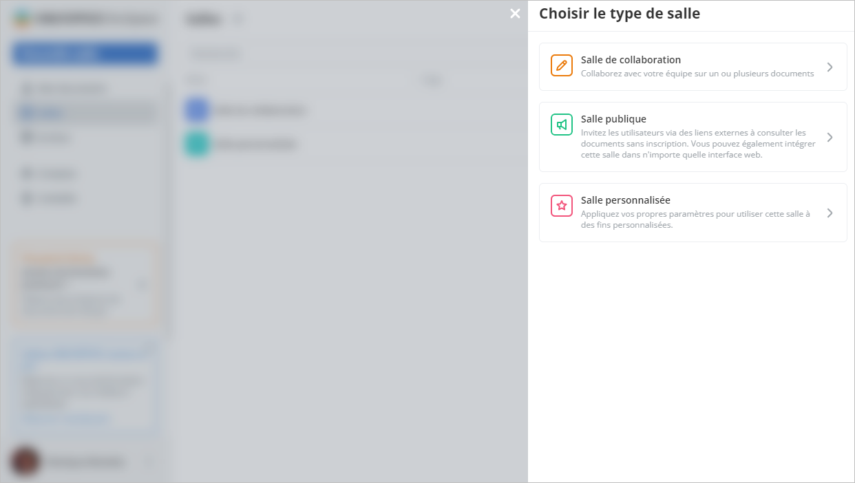 Types de salles
