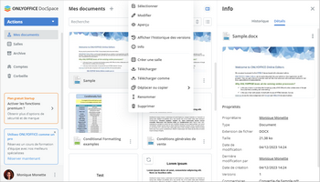 Gestion des documents