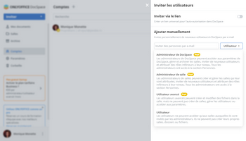 Type d'utilisateur