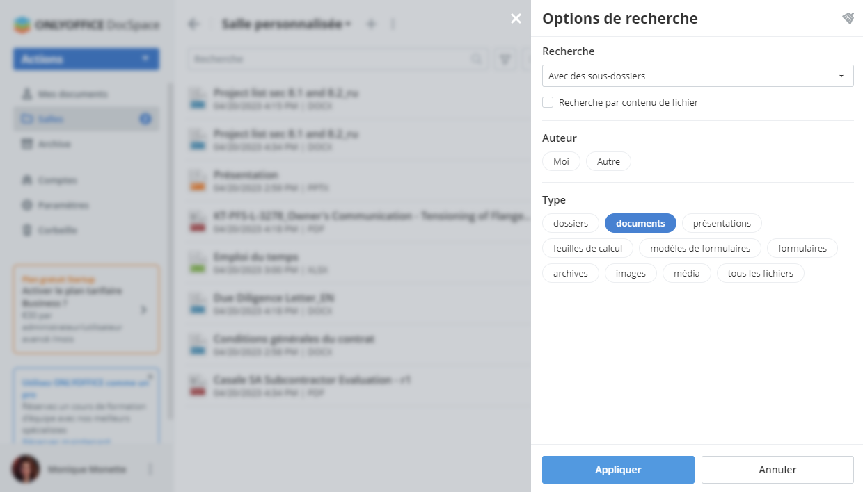 Filtrer les données