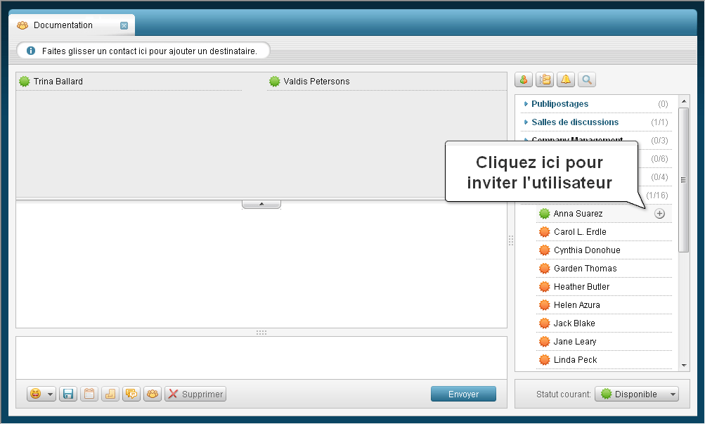 Comment créer une salle de discussion ? Etape 2