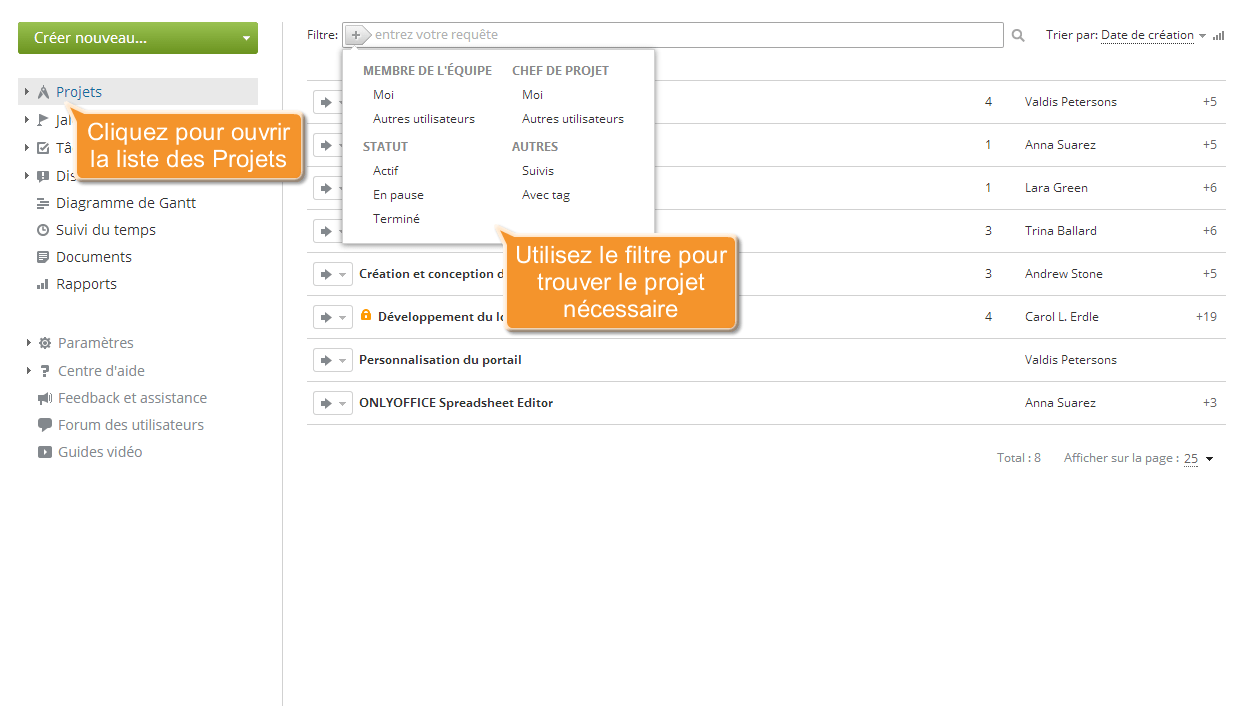 Comment lier votre projet avec un contact CRM ? Etape 2