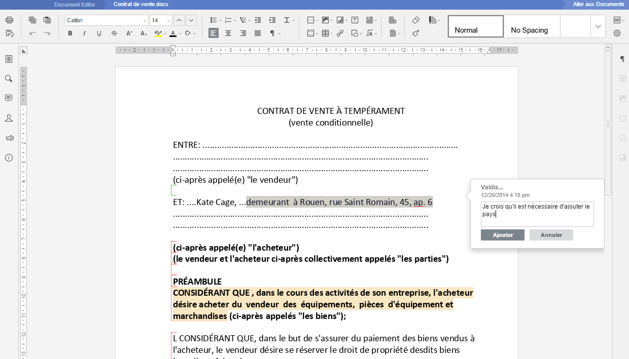 Comment écrire et éditer un document texte collaborativement ? Etape 5