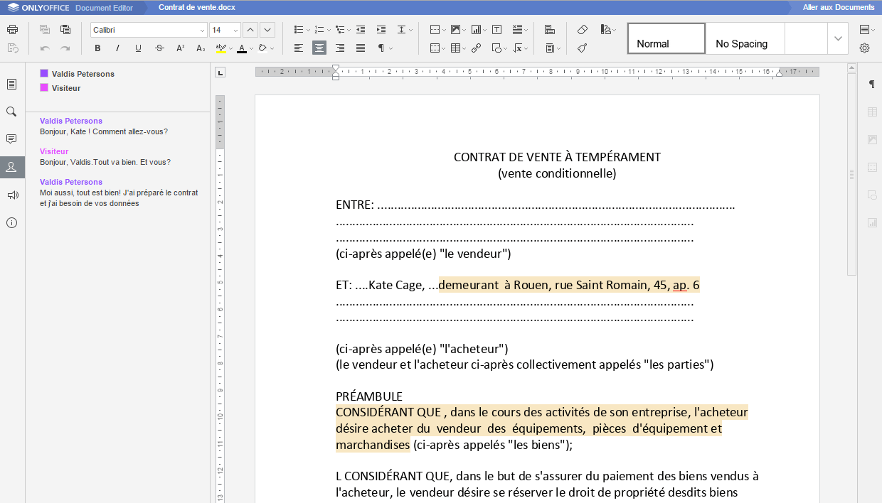 Comment écrire et éditer un document texte collaborativement ? Etape 6