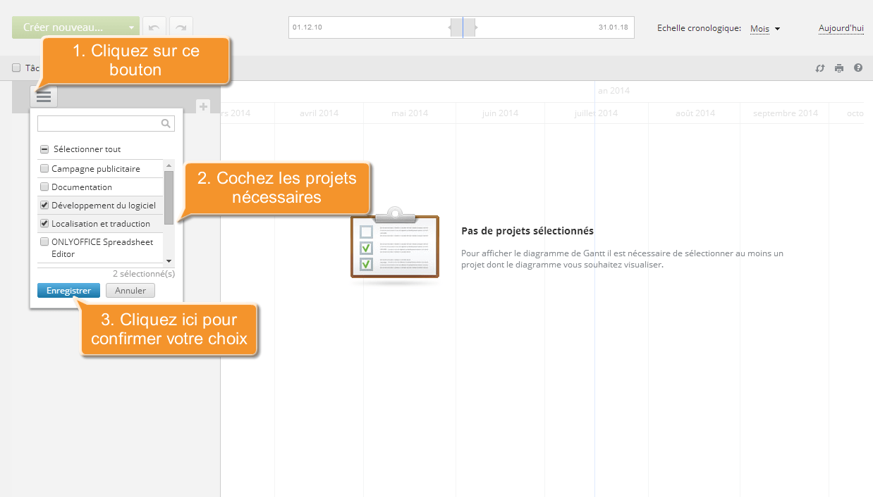 Comment gérer votre projet en utilisant le diagramme de Gantt ? Etape 2
