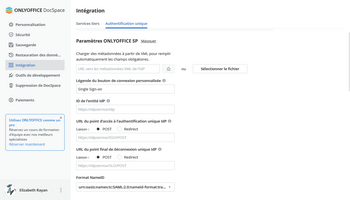 Activer l'authentification unique (SSO) dans DocSpace