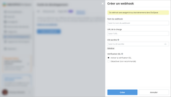 Utiliser des webhooks dans DocSpace