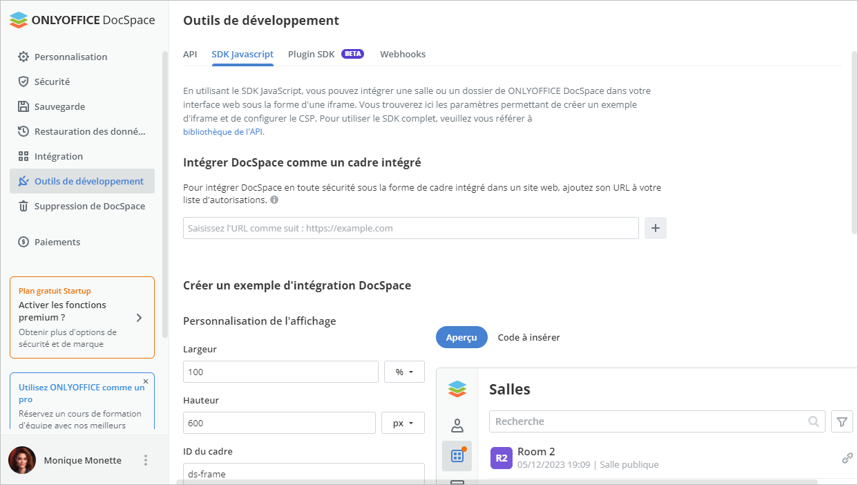 Outils développeur