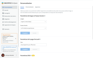 Personnaliser DocSpace