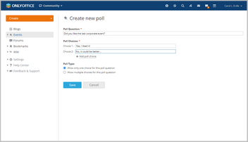 Adding Poll