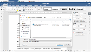 Saving documents