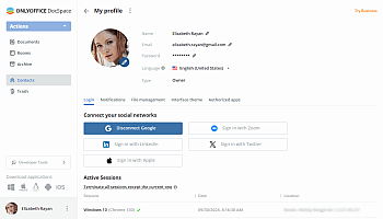 Editing profiles