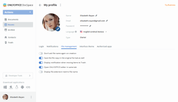 Room manager settings