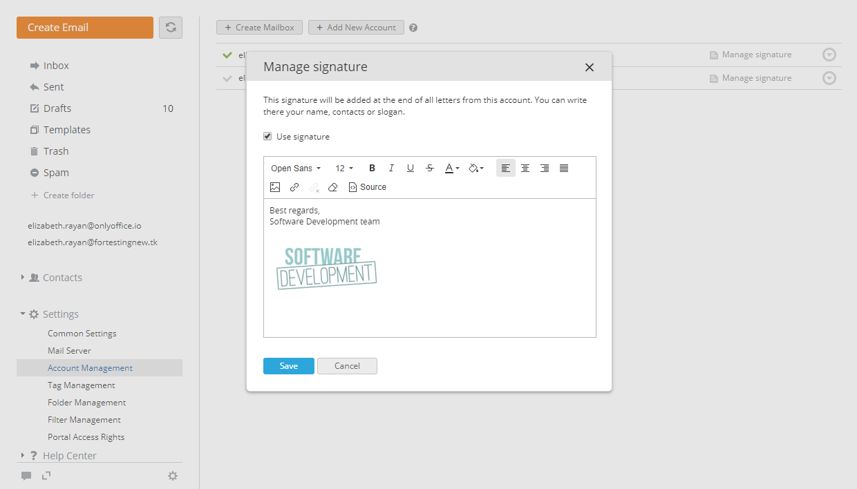 Create Signature
