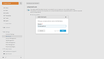 Add Domain