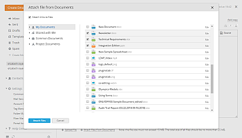 Attach links to files