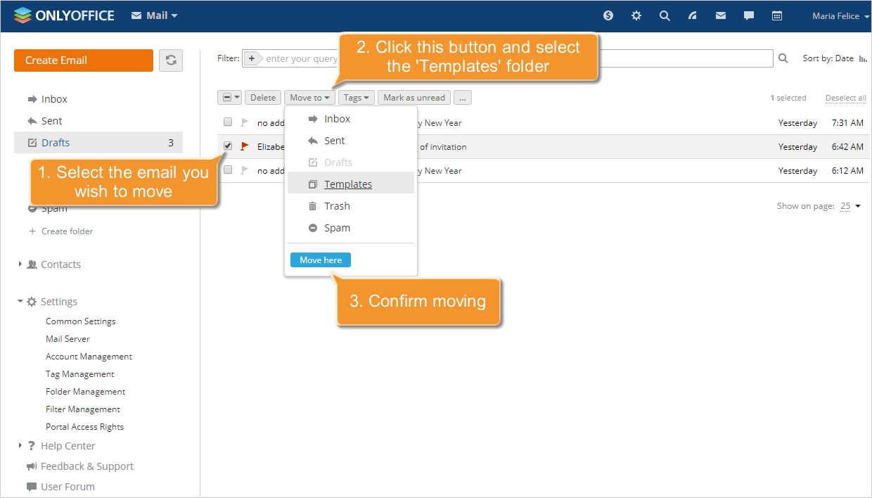 How to create email templates? Step 2