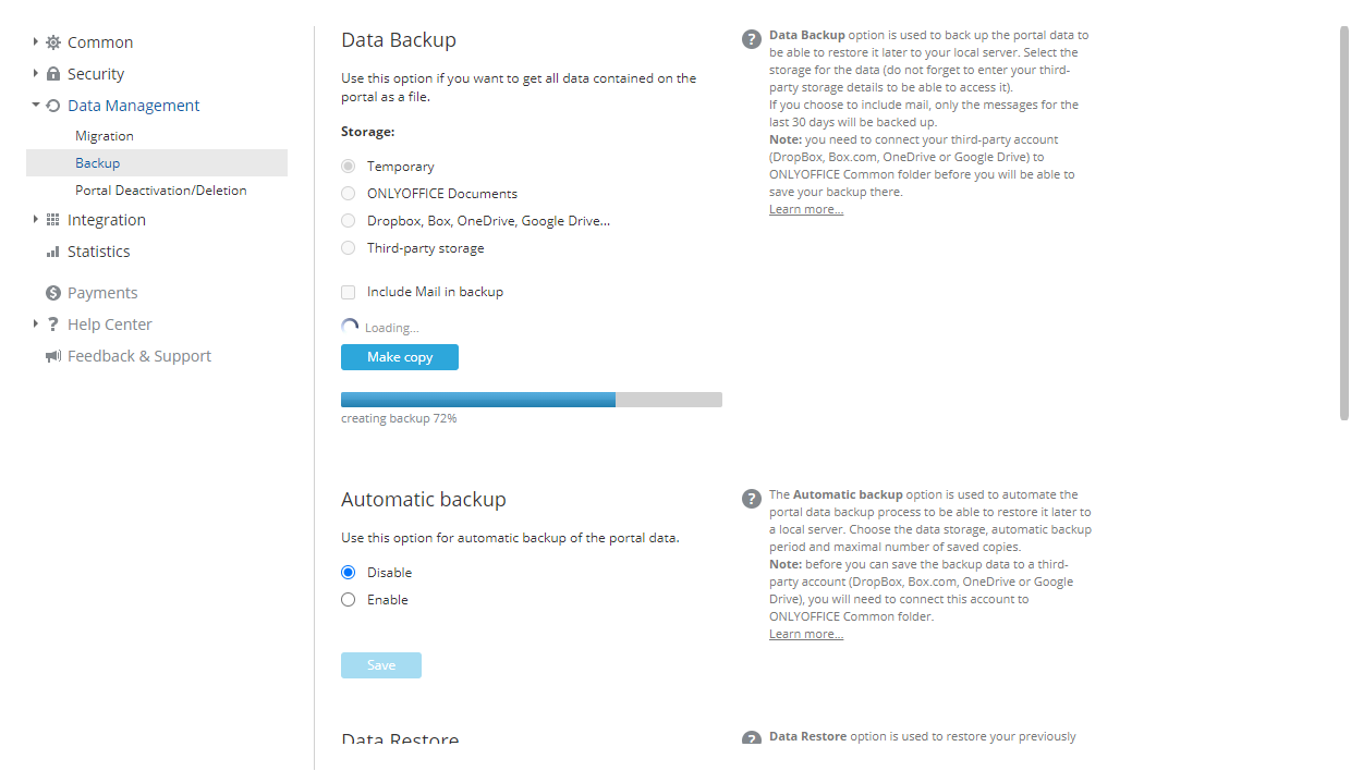 Data Backup