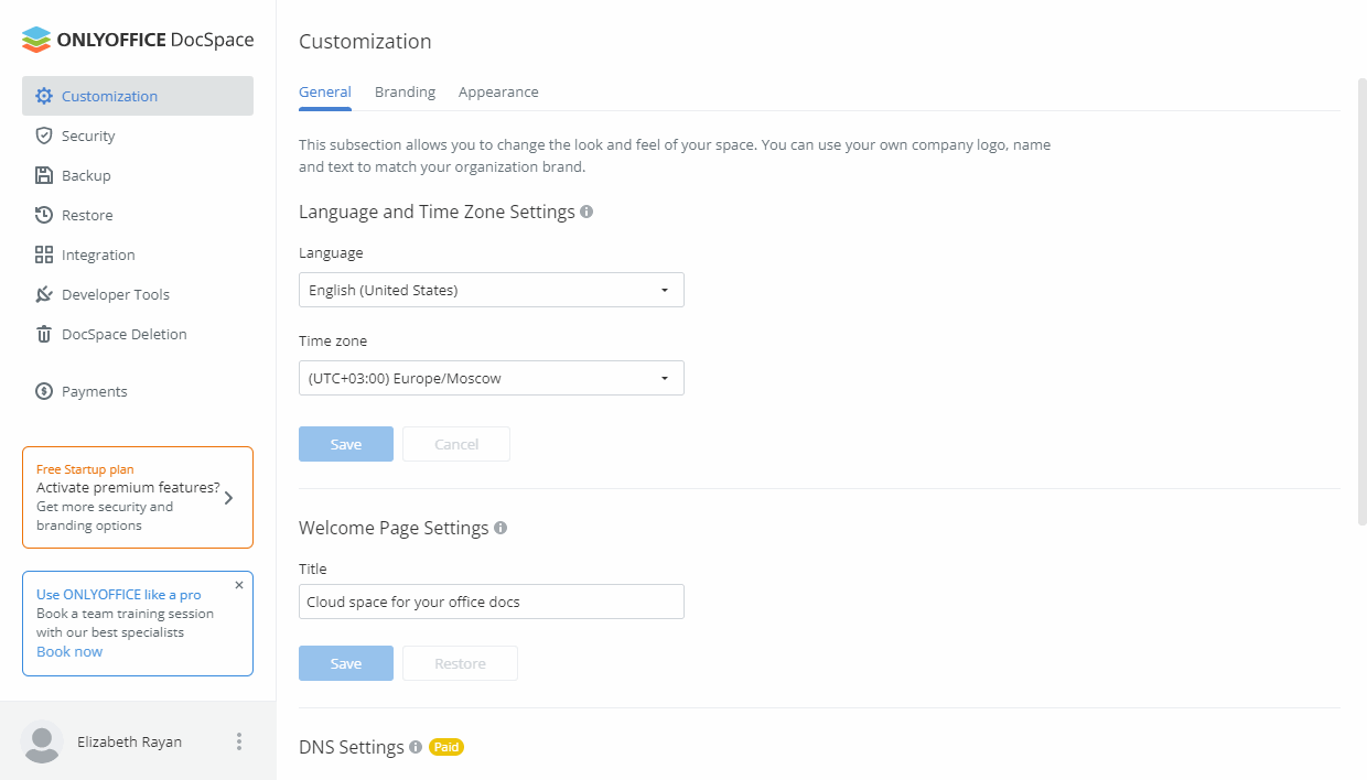 Creating ONLYOFFICE DocSpace in a cloud? Step 2