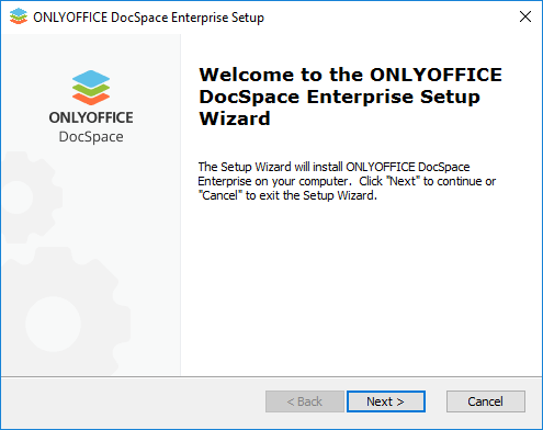 How to deploy ONLYOFFICE DocSpace Enterprise for Windows on a local server? Step 3