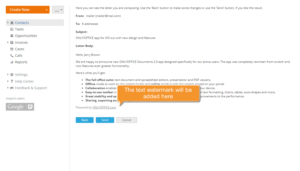 How to organize mass mailing? Step 5