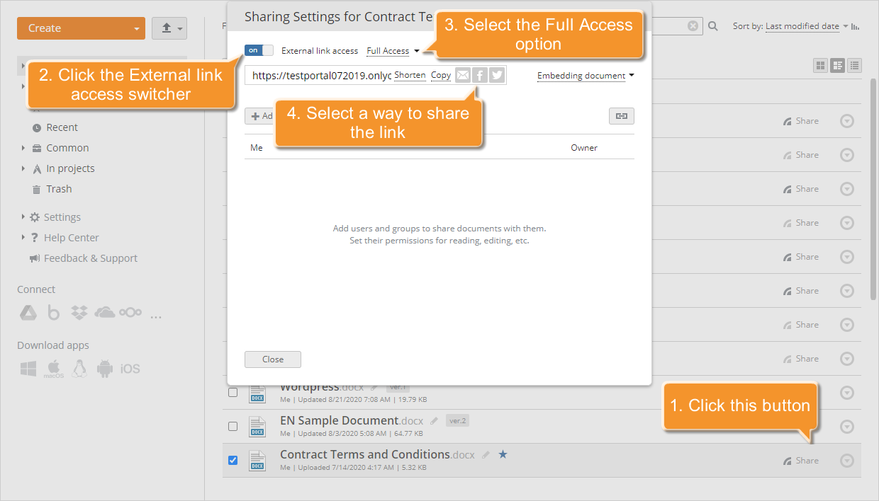 How to co-edit the document online? Step 3
